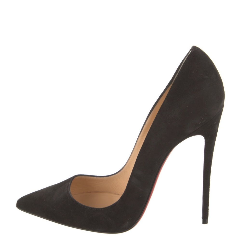NWT Christian Louboutin So Kate 120mm Black Suede Pump